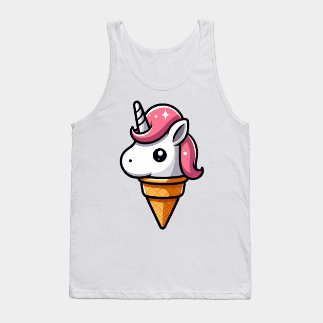 Unicone Funny Pun For Unicorn Lover And Ice Cream Lover Tank Top by valiantbrotha